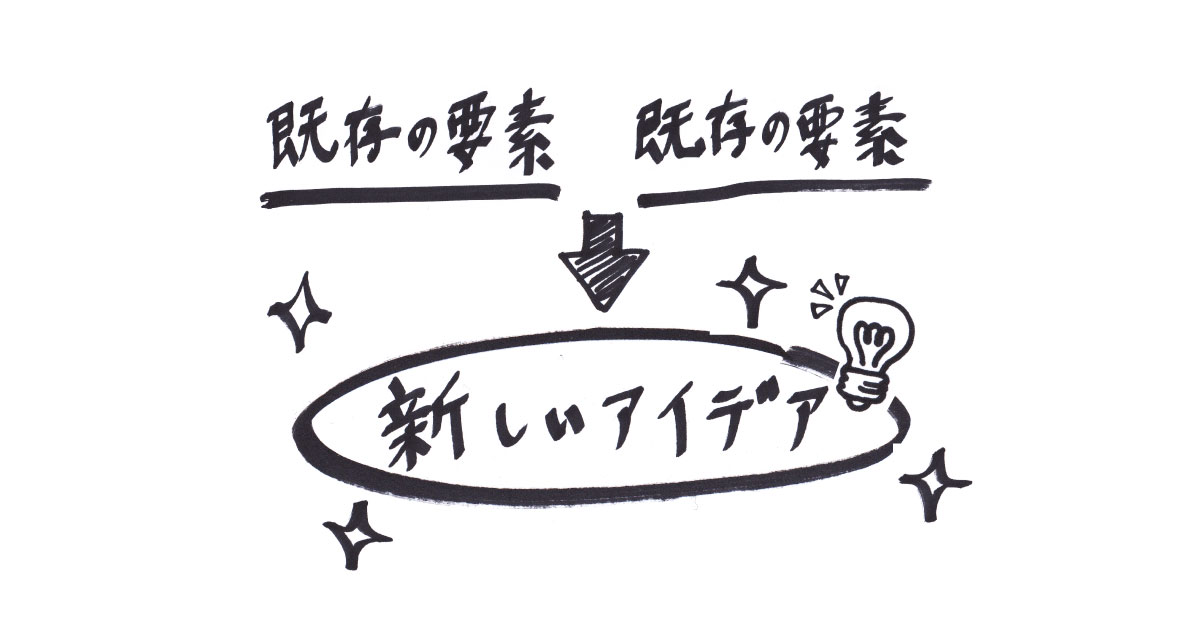 アイデアのつくり方の原理と方法をご紹介！の巻