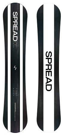 弾き系・高回転スピン系グラトリにおすすめの板 SPREAD SNOWBOARDS LTA 25-26モデルの画像