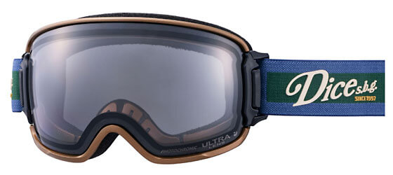 視界の広さ、見やすさ、換気システム、すべての機能面でハイパフォーマンスな球面レンズのスノーボードゴーグル DICE BANK 25-26モデルの画像