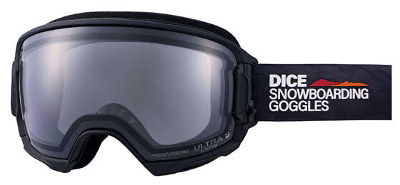 視界の広さ、見やすさ、換気システム、すべての機能面でハイパフォーマンスな非球面レンズのスノーボードゴーグル DICE HIGHROLLER 25-26モデルの画像