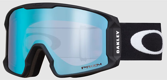 ワイド平面レンズと薄型構造フレームによる視界の広さ、雪面の凹凸が見やすいプリズムレンズ、平野歩夢選手が使用していることでも有名なフルリムスノーボードゴーグル OAKLEY LINE MINER L 25-26モデルの画像