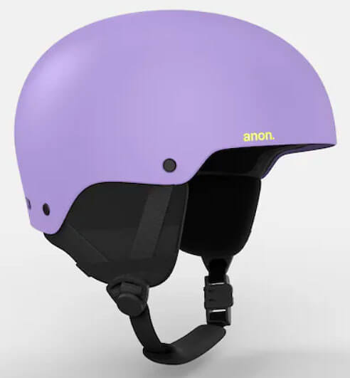 キッズ向けに作られたハードシェル構造と自動フィット調整、パッシブベンチレーションを備えたラウンドフィット仕様のAnon「RIME 3」2025-2026モデルのスノーボードヘルメットの画像