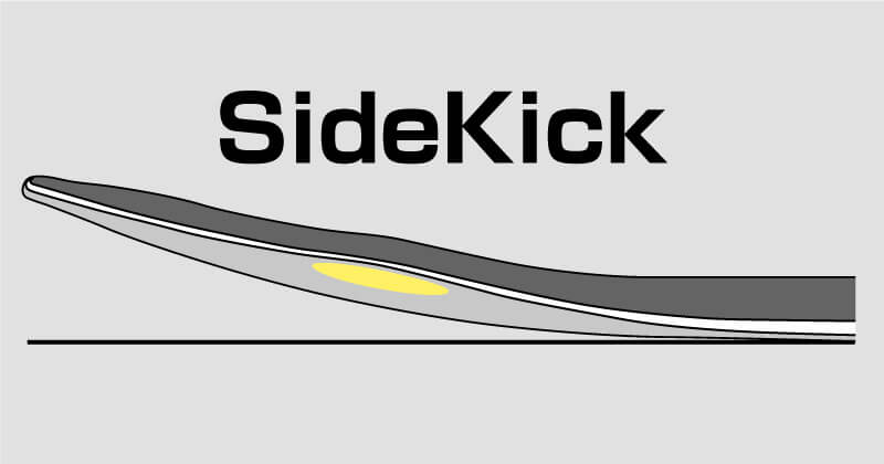 BATALEON WHATEVER 26-27モデルのSIDE KICK構造のイラスト