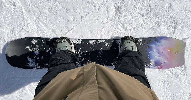 BATALEON WHATEVER 26-27モデルにGHOST FASEを装着したスタンス幅・アングル設定