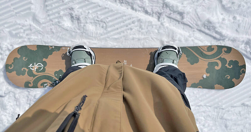 CROOJA LOCUST 26-27モデルにUNION ULTRAを装着したスタンス幅・アングル設定