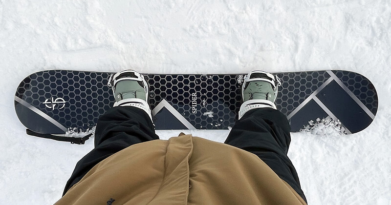 CROOJA SPIDER 26-27モデルにUNION ULTRAを装着したスタンス幅・アングル設定