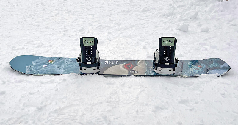 LIB TECH ORCAⅡ 26-27モデルにSALOMON EDB MINDFULをセッティングしたスノーボード